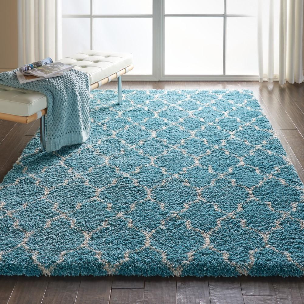 Nourison - Amore AMOR2 Blue 53in x 75in Area Rug - AMOR2-99446171924_CLOSEOUT veiw 2