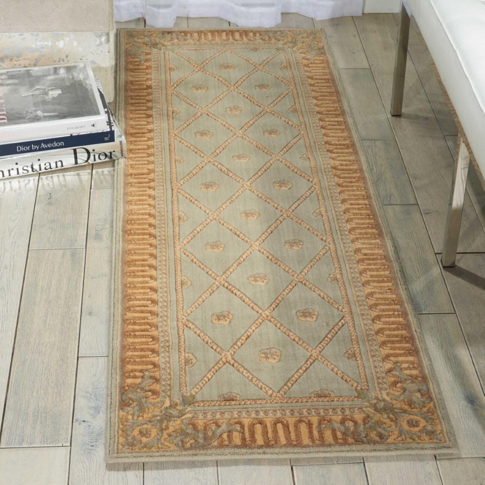 Nourison - Ashton House AS03 Blue 2 x 59in Hallway Rug - AS03-99446012074_CLOSEOUT veiw 2