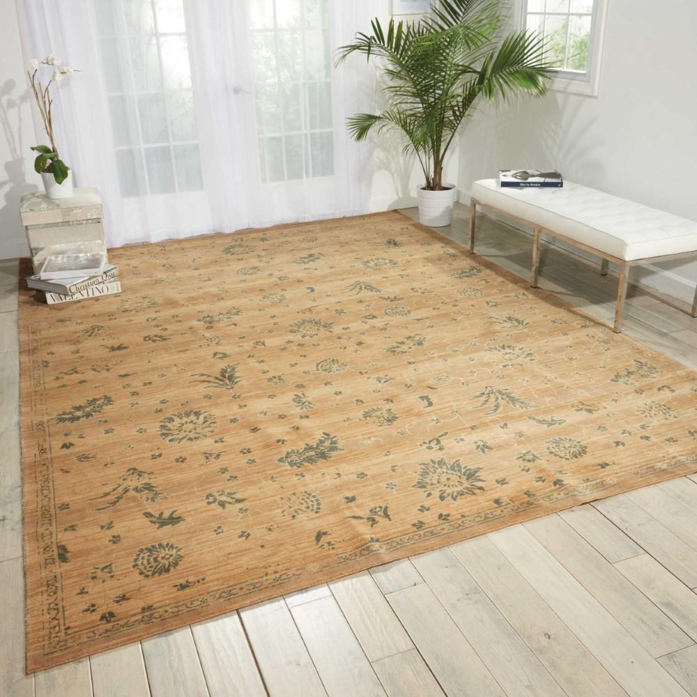 Nourison - Silk Elements SKE28 Beige 12x15 Rug - SKE28-99446188625_CLOSEOUT veiw 2