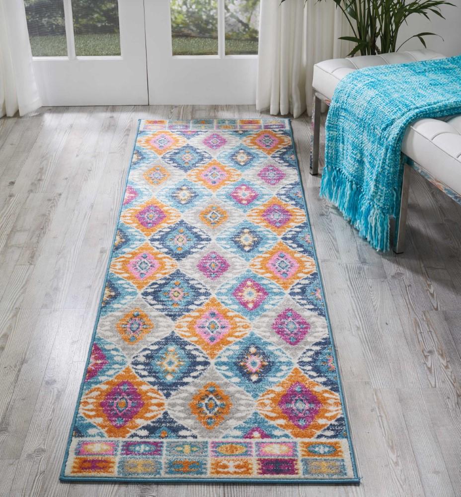 Nourison - Passion PSN02 Multicolor 22in x 76in Hallway Rug - PSN02-99446388001 veiw 2