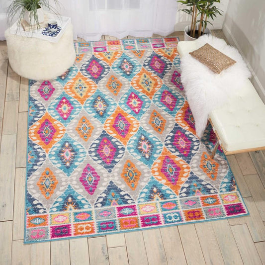 Nourison - Passion PSN02 Multicolor 39in x 59in Boho Area Rug - PSN02-99446388018 veiw 2