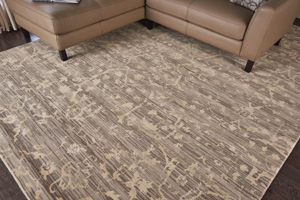 Nourison - Silk Elements SKE22 Beige 86in x 116in Rug - SKE22-99446165688_CLOSEOUT veiw 3
