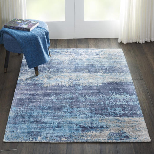 Kathy Ireland Home - Safari Dreams KI374 Blue 39in x 59in Area Rug - KI374-99446237781_CLOSEOUT veiw 2