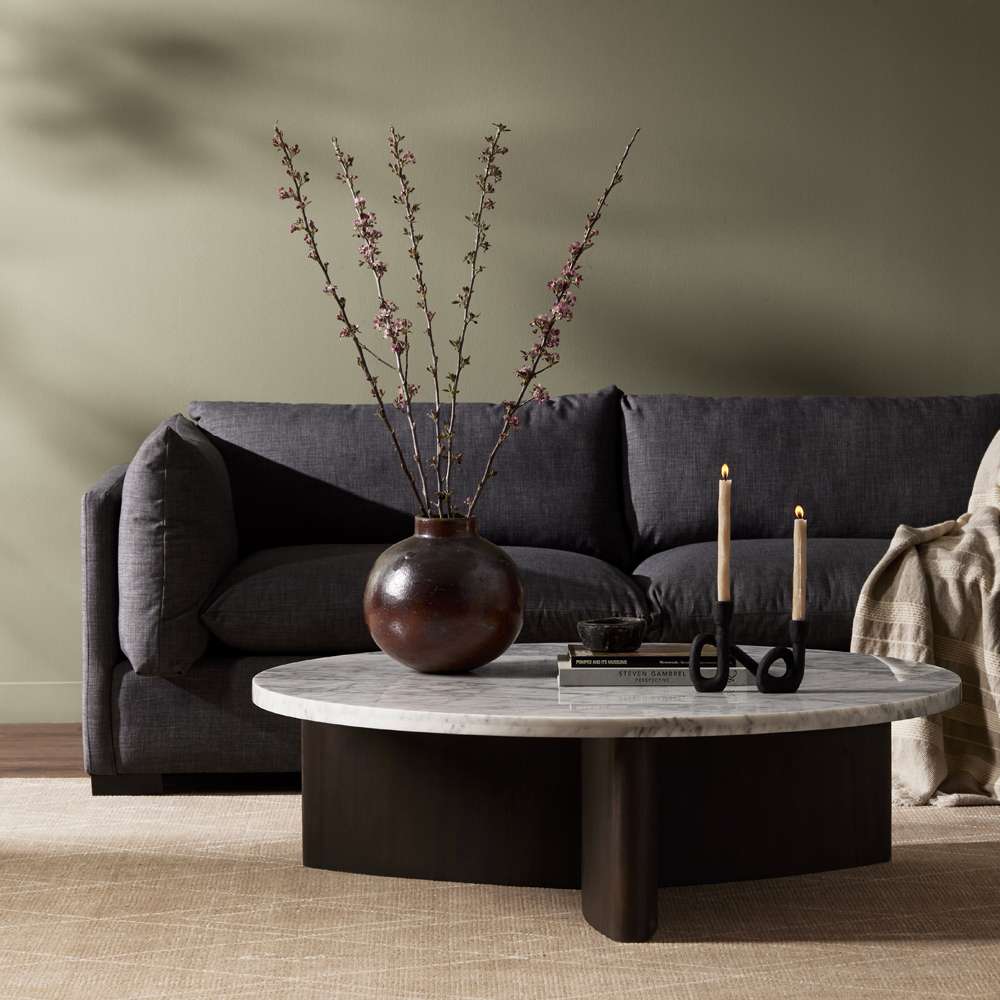 Four Hands - Bina - Toli Coffee Table-Italian White Marble - 228121-010 veiw 8