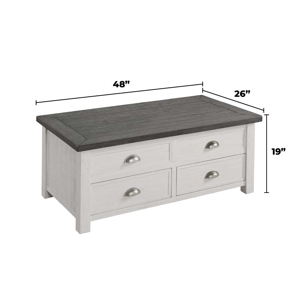 Martin Svensson Home - Monterey End Table, White and Grey - 890635 veiw 5