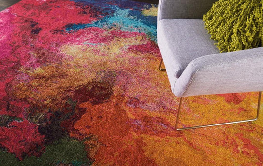 Nourison - Celestial CES04 Multicolor 710in x 106in Oversized Rug - CES04-99446337870 veiw 2