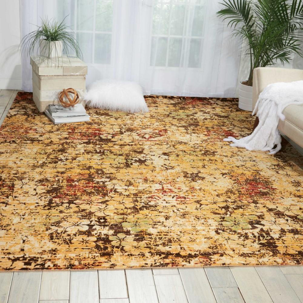 Nourison - Rhapsody RH004 Beige 79in x 99in Rug - RH004-99446187277_CLOSEOUT veiw 2