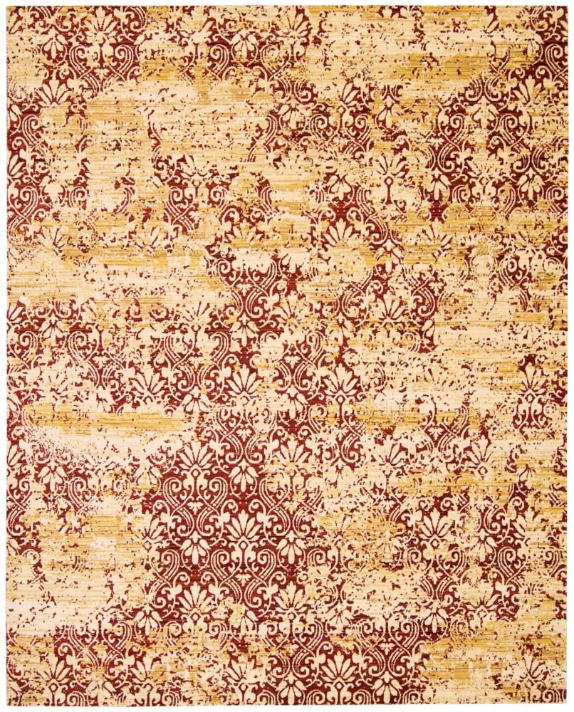 Nourison - Rhapsody RH005 Yellow and Red 56in x 8 Area Rug - RH005-99446250261_CLOSEOUT veiw 1