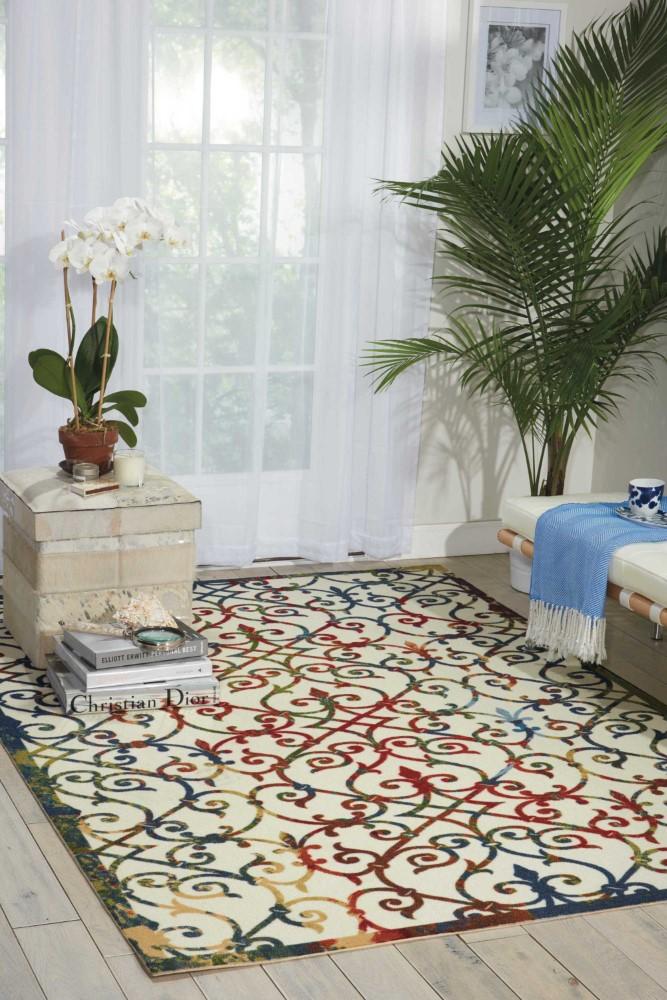 Nourison - Home & Garden RS093 Multicolor 79in x 1010in Rug - RS093-99446337245_CLOSEOUT veiw 2