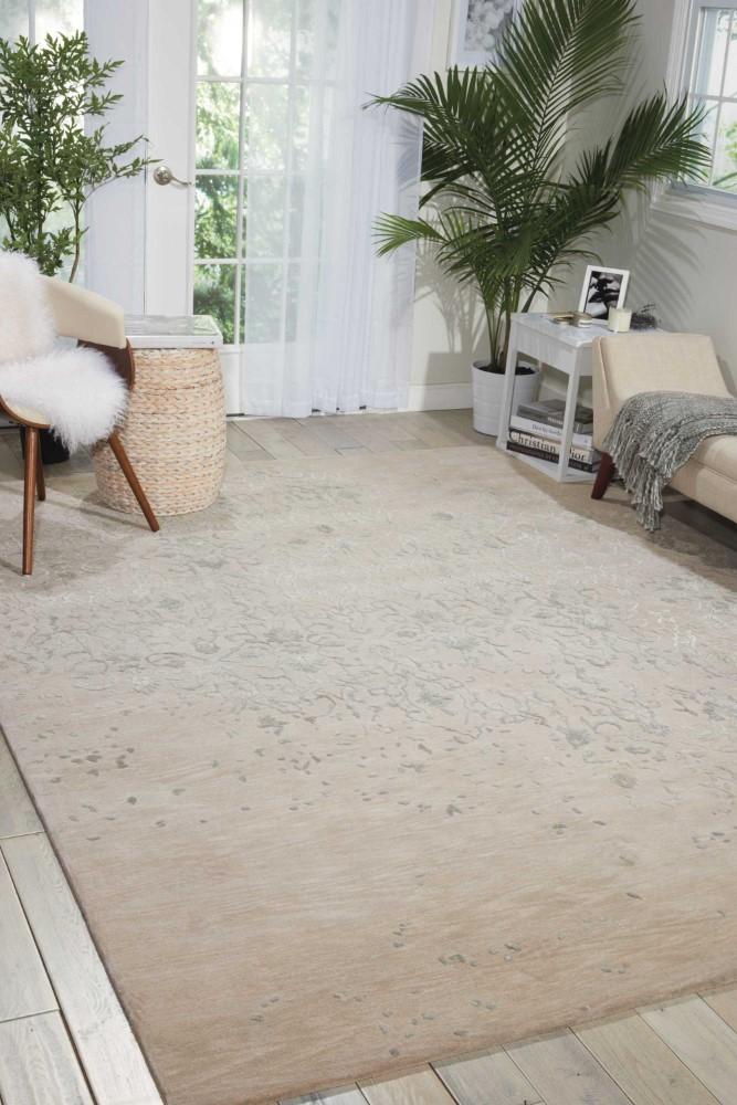 Nourison - Opaline OPA06 Beige 56in x 75in Area Rug - OPA06-99446340474_CLOSEOUT veiw 2