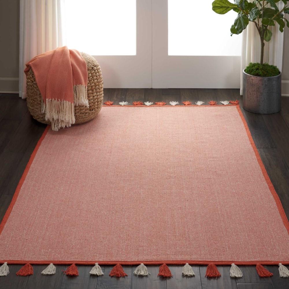 Nourison - Otto DS600 Orange 4 x 66in Flat Weave Area Rug - DS600-99446408006_CLOSEOUT veiw 2