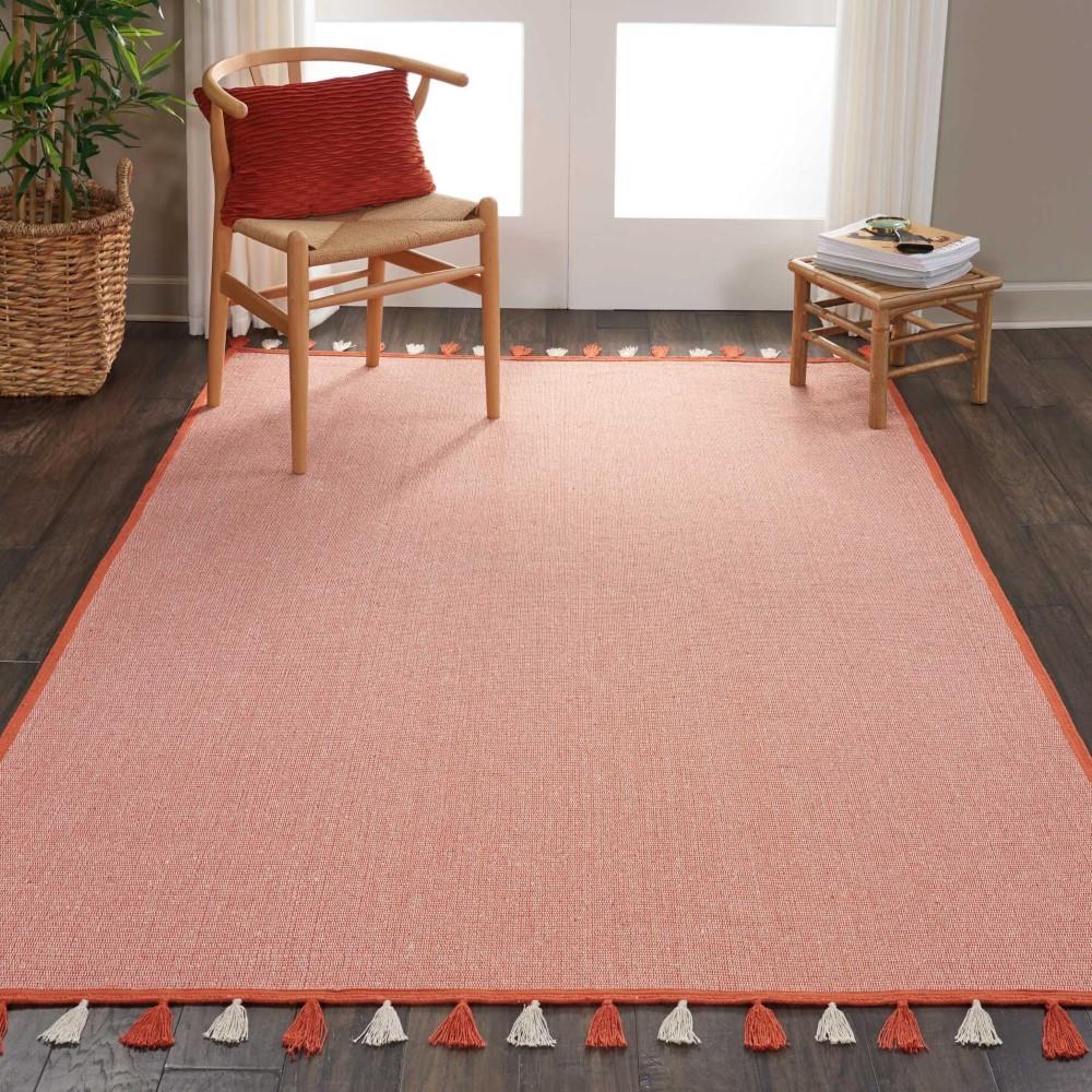 Nourison - Otto DS600 Orange 5 x 76in Flat Weave Area Rug - DS600-99446407870_CLOSEOUT veiw 2