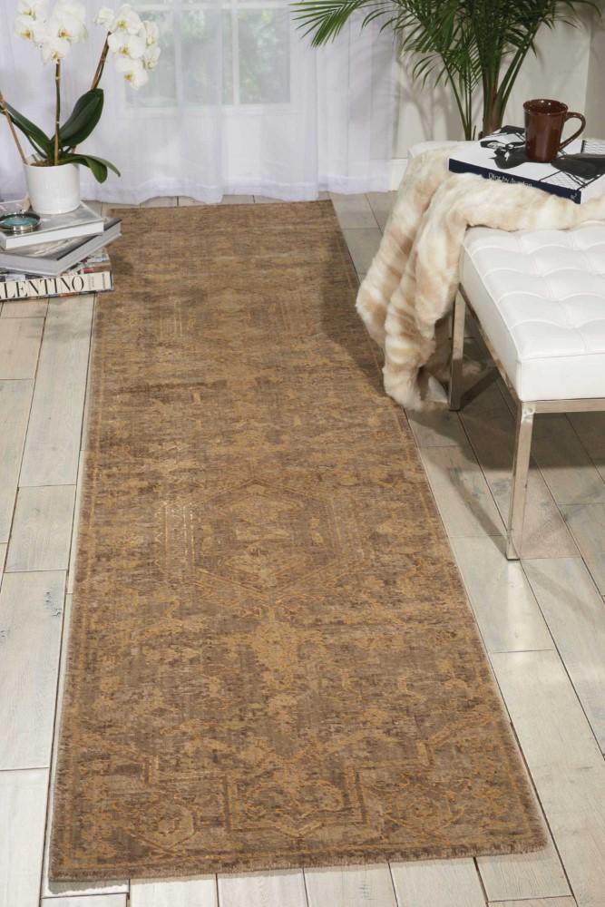 Nourison - Silken Allure SLK15 Beige 25in x 10 Hallway Rug - SLK15-99446153623_CLOSEOUT veiw 2