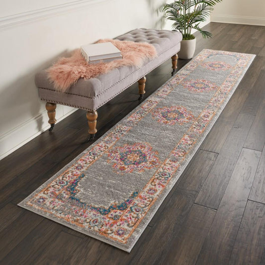 Nourison - Passion PSN03 Bone 22in x 10 Hallway Rug - PSN03-99446457547 veiw 2