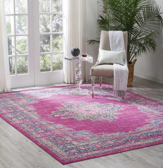 Nourison - Passion PSN03 Pink 8x10 Large Rug - PSN03-99446389732 veiw 2