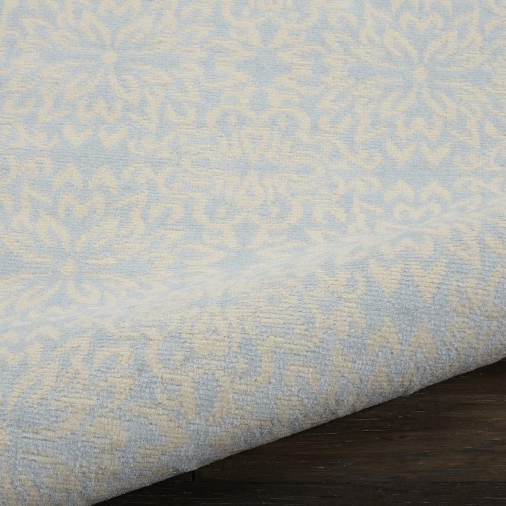 Nourison - Jubilant JUB06 Light Blue 23in x 73in Low-pile Hallway Rug - JUB06-99446478436 veiw 2