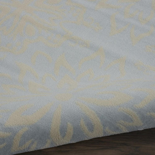 Nourison - Jubilant JUB06 Light Blue 710in x 910in Large Low-pile Rug - JUB06-99446478504 veiw 2