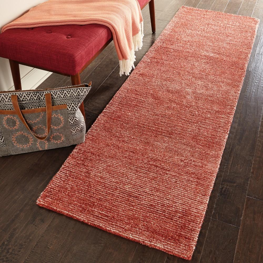 Nourison - Weston WES01 Red 23in x 76in Textured Hallway Rug - WES01-99446009067 veiw 2