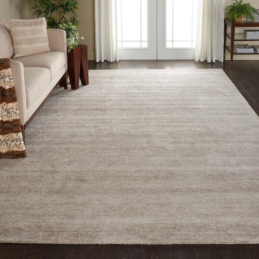 Nourison - Weston WES01 Taupe 8 x 106in Oversized Textured Rug - WES01-99446005090 veiw 2