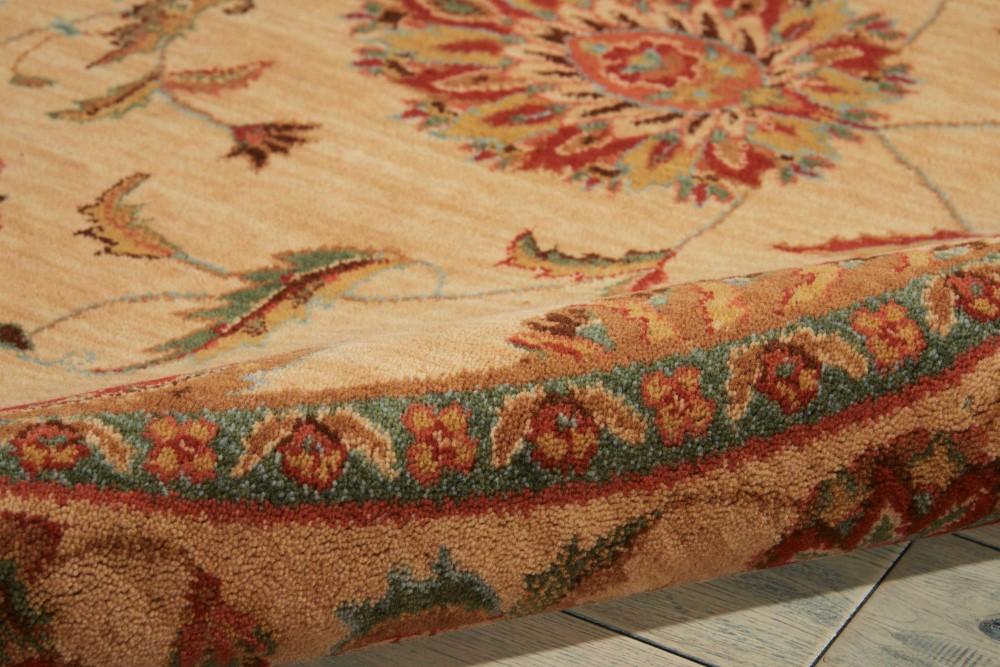 Nourison - Living Treasures LI04 Beige and Red 510in x Round Area Rug - LI04-99446181817_CLOSEOUT veiw 2
