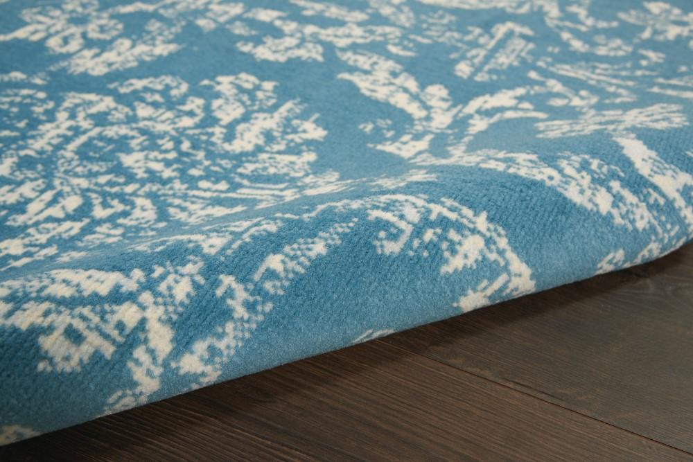 Nourison - Jubilant JUB09 Blue 53in x 73in Farmhouse Area Rug - JUB09-99446478702 veiw 2