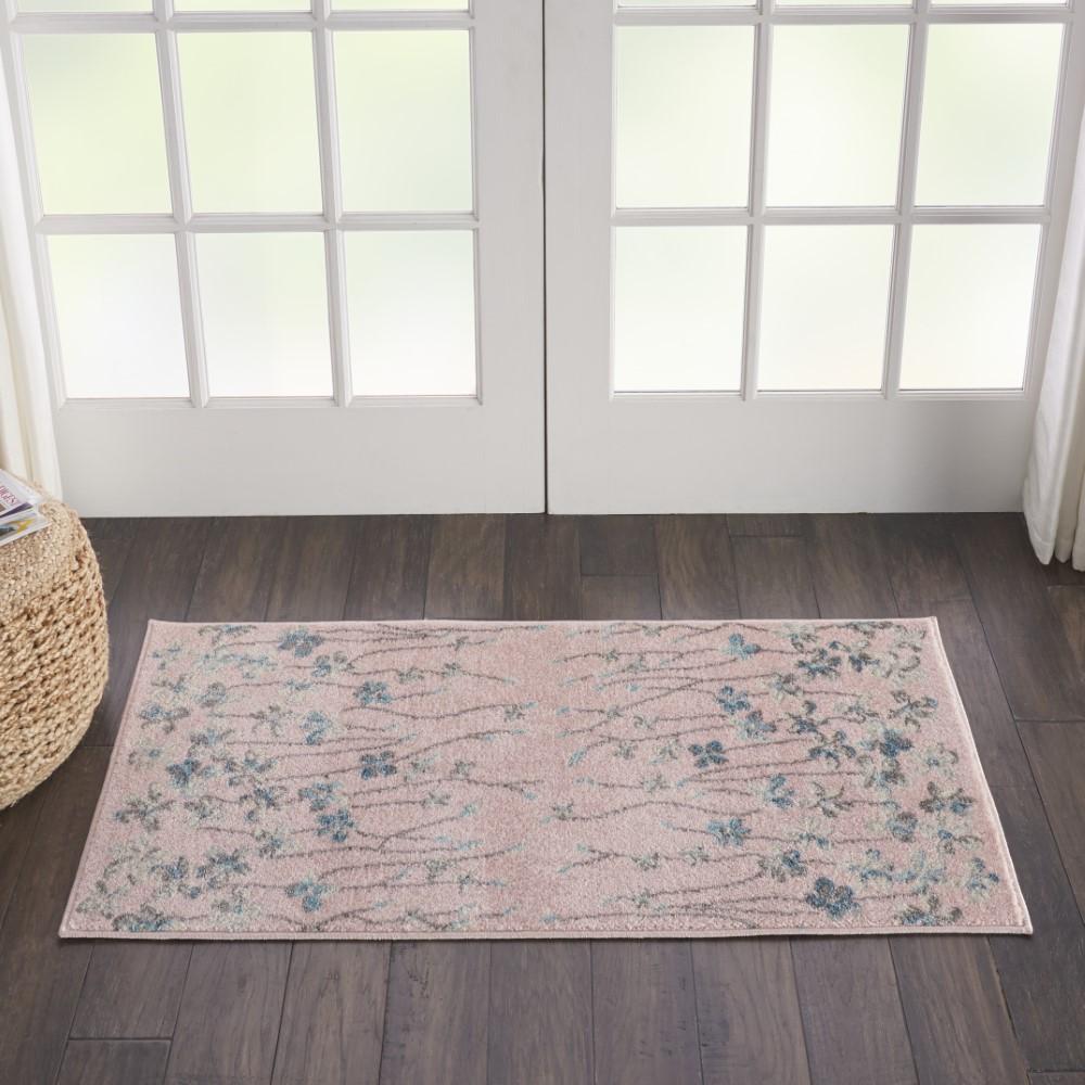 Nourison - Tranquil 2x4 Pink Floral Small Rug - TRA04-99446484659 veiw 3