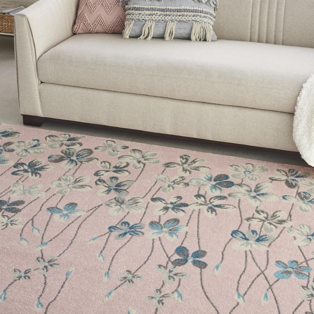 Nourison - Tranquil TRA04 Pink 8x10 Large Rug - TRA04-99446484741 veiw 3