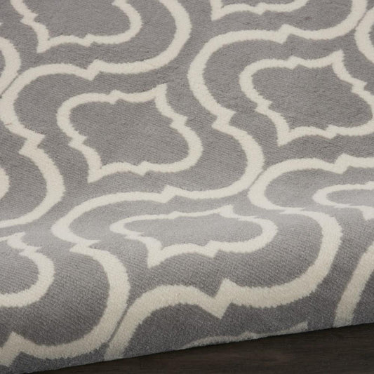 Nourison - Jubilant JUB19 Bone 53in x Round Moroccan Area Rug - JUB19-99446479754 veiw 2