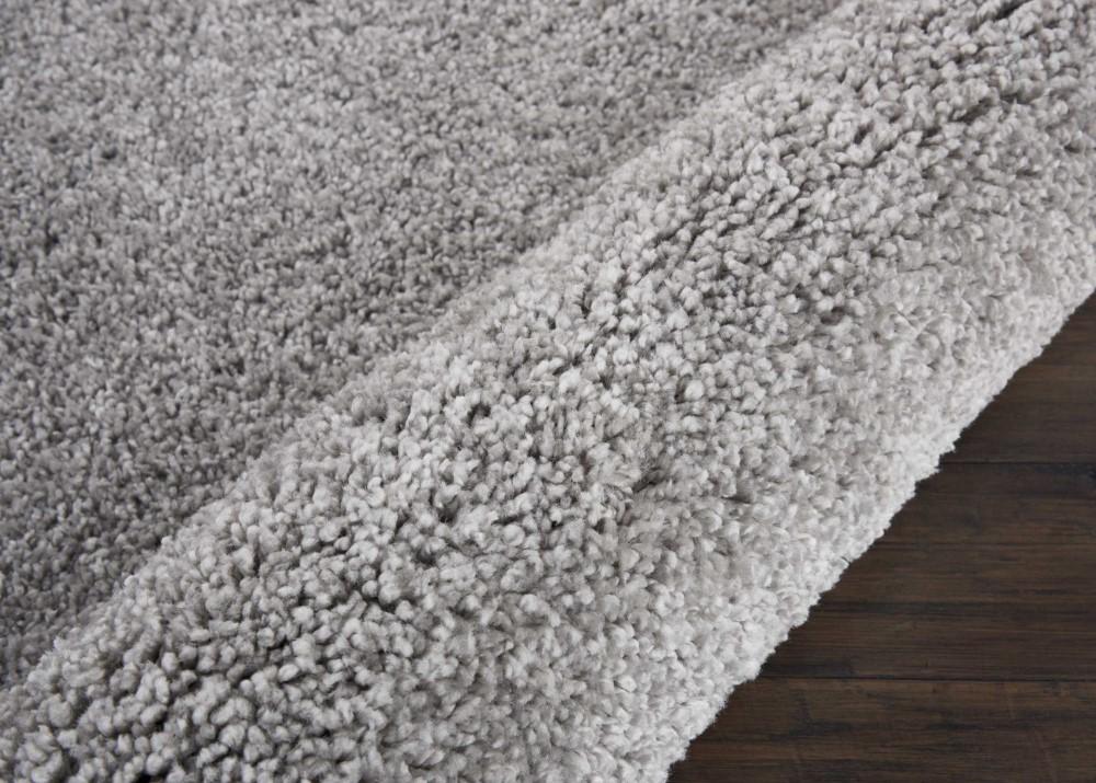 Nourison - Malibu Shag MSG01 Silver Grey 26in x 4 Area Rug - MSG01-99446397423_CLOSEOUT veiw 2