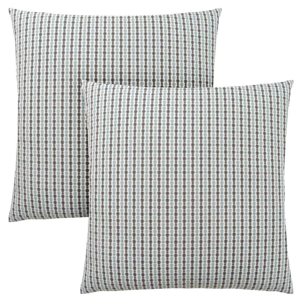 Monarch Specialties - Pillows, (Set of 2) 18 X 18 Square, Insert Included, Decorative Throw, Accent, Sofa, Couch, Bedroom, Polyester, Hypoallergenic, Blue, Grey, Modern - I-9231 veiw 1