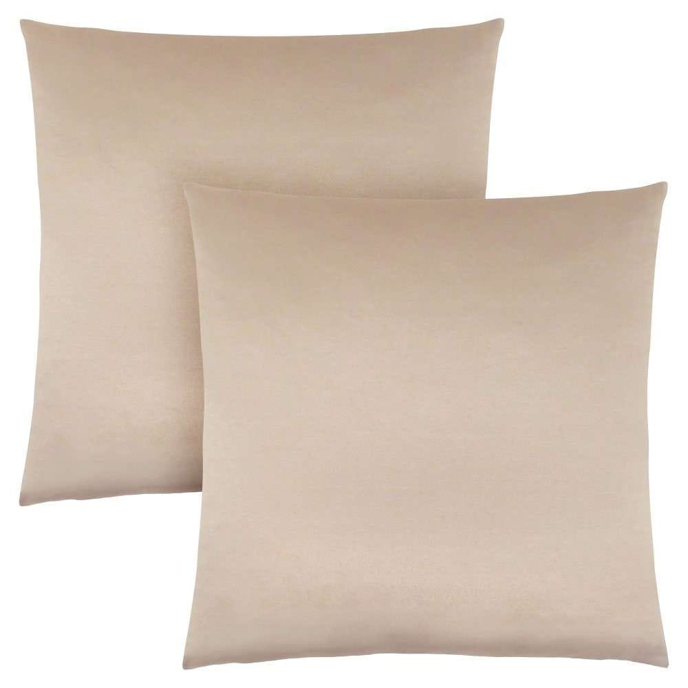 Monarch Specialties - Pillows, (Set of 2) 18 X 18 Square, Insert Included, Decorative Throw, Accent, Sofa, Couch, Bedroom, Polyester, Hypoallergenic, Gold, Modern - I-9335 veiw 1