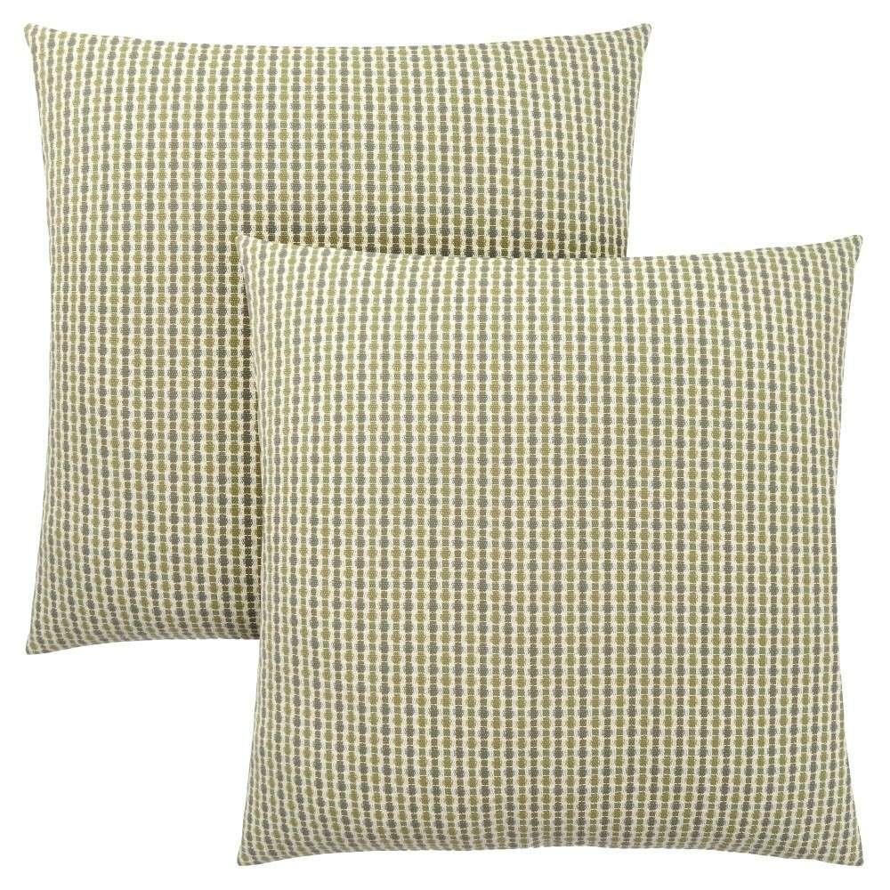Monarch Specialties - Pillows, (Set of 2) 18 X 18 Square, Insert Included, Decorative Throw, Accent, Sofa, Couch, Bedroom, Polyester, Hypoallergenic, Green, Modern - I-9233 veiw 1