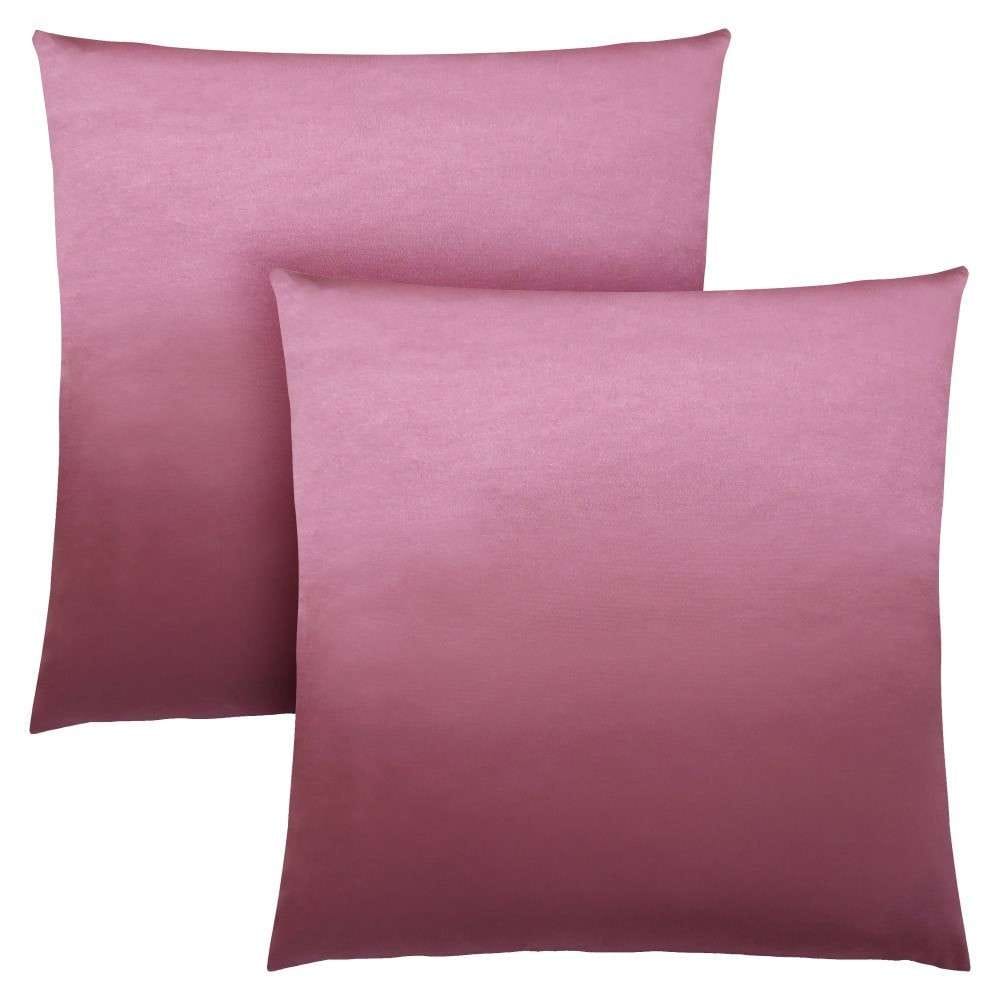 Monarch Specialties - Pillows, (Set of 2) 18 X 18 Square, Insert Included, Decorative Throw, Accent, Sofa, Couch, Bedroom, Polyester, Hypoallergenic, Pink, Modern - I-9339 veiw 1