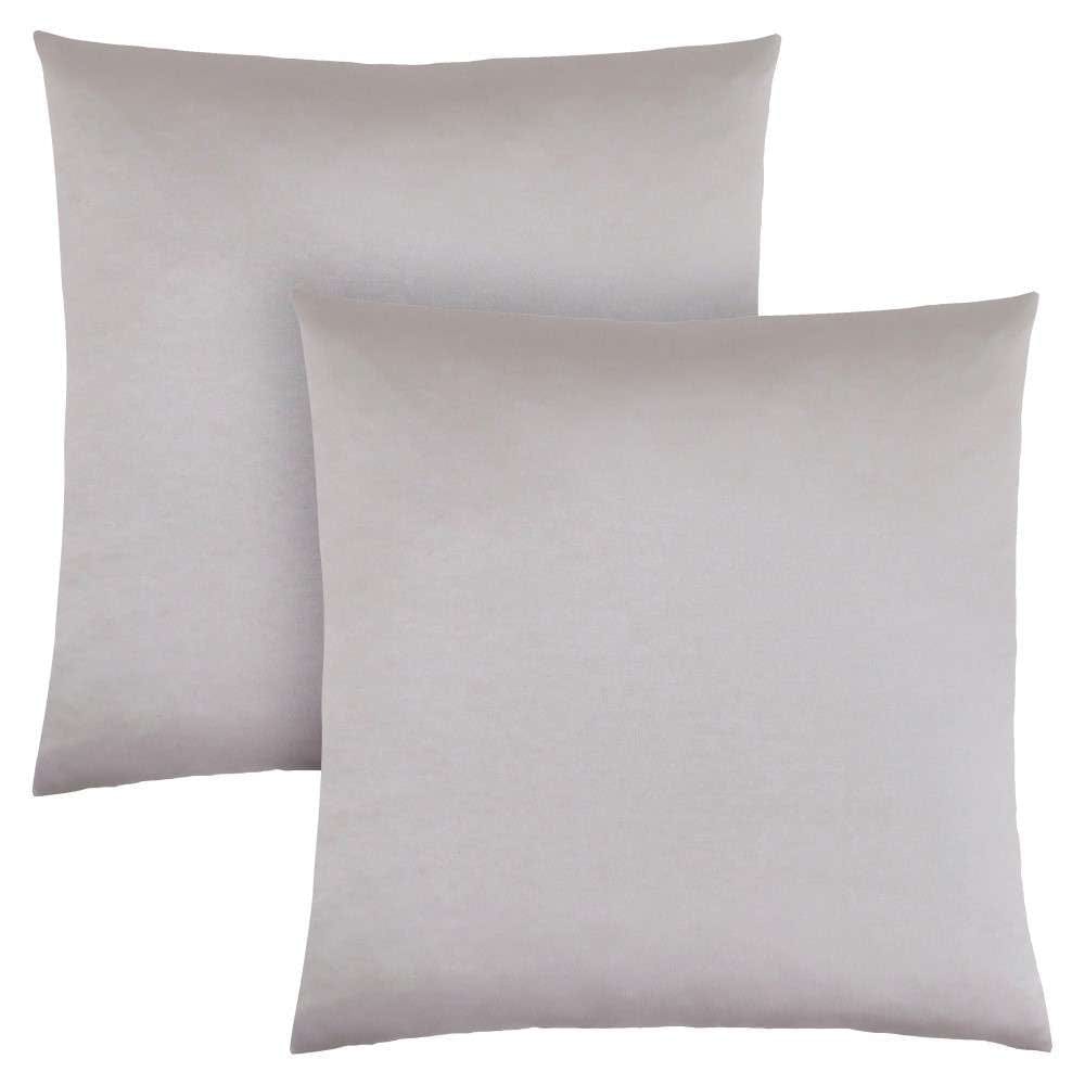 Monarch Specialties - Pillows, (Set of 2) 18 X 18 Square, Insert Included, Decorative Throw, Accent, Sofa, Couch, Bedroom, Polyester, Hypoallergenic, Grey, Modern - I-9337 veiw 1