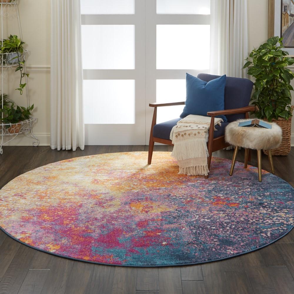 Nourison - Passion PSN10 Multicolor 8 x Round Large Rug - PSN10-99446469335 veiw 2