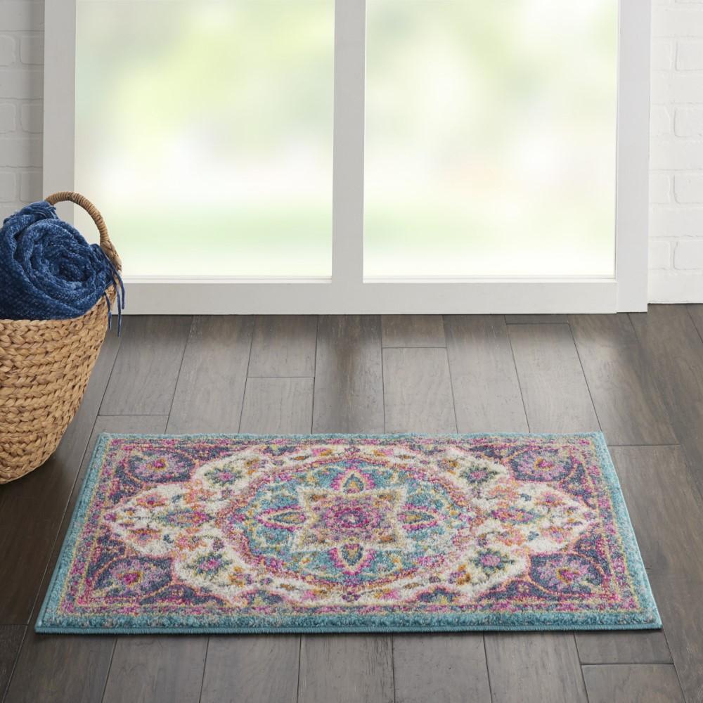 Nourison - Passion Bohemian 110in x 210in Ivory Multi Colored Area Rug - PSN22-99446717511 veiw 2