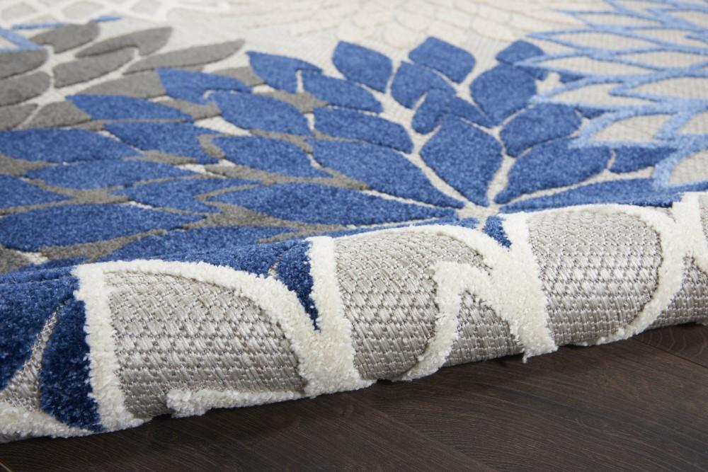 Nourison - Aloha 36in x 56in Blue Patio Area Rug - ALH05-99446738752 veiw 3