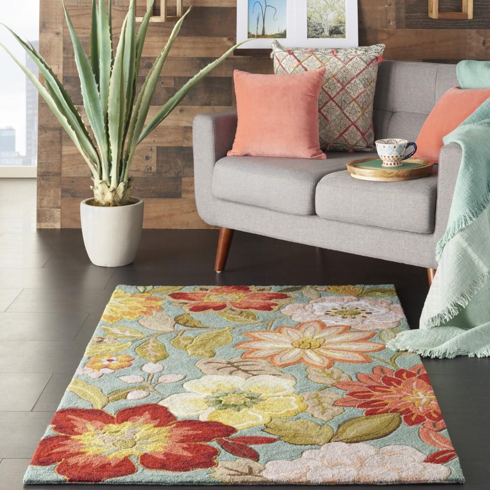 Nourison - Fantasy FA18 Blue 36in x 56in Area Rug - FA18-99446104427 veiw 2