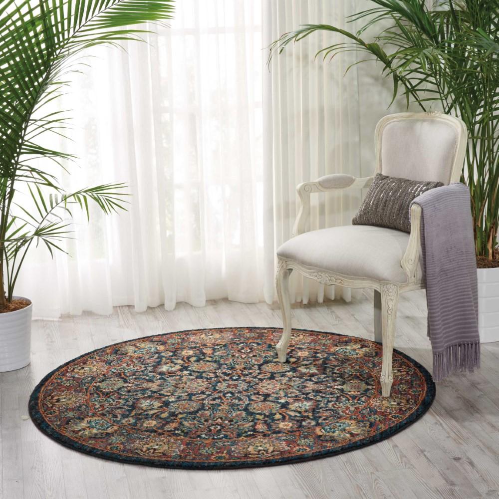 Nourison - 2020 NR201 Navy 75in x Round Area Rug - NR201-99446363411 - CLOSEOUT veiw 2