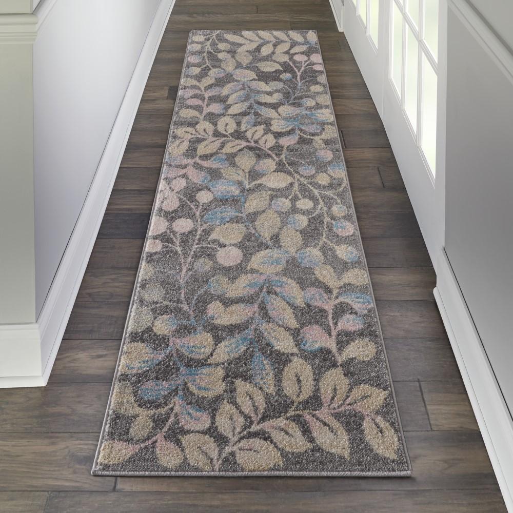 Nourison - Tranquil TRA03 Beige and Bone 23in x 73in Hallway Rug - TRA03-99446484086 veiw 2