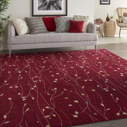 Nourison - Grafix GRF15 Red 86in x 12 Area Rug - GRF15-99446810403 veiw 2