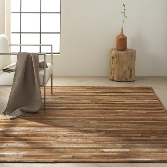 Calvin Klein - Home Prairie PRA1 Brown 4x6 Area Rug - PRA1-99446675767_CLOSEOUT veiw 2