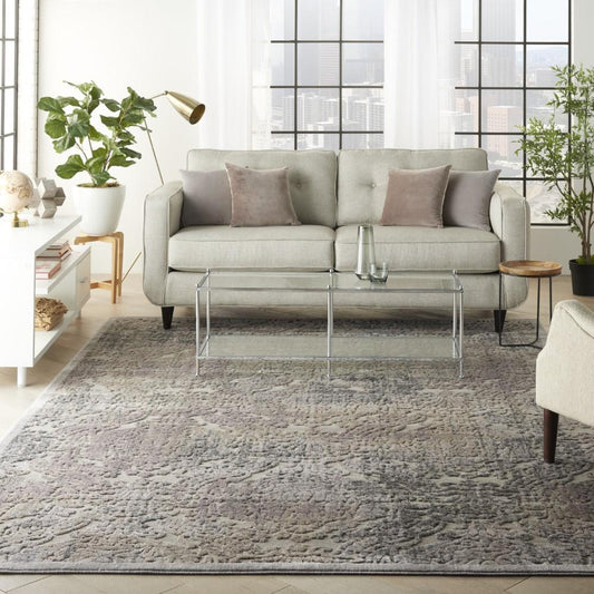 Nourison - Graphic Illusions GIL09 Bone 79in x 1010in Rug - GIL09-99446131584 - CLOSEOUT veiw 2