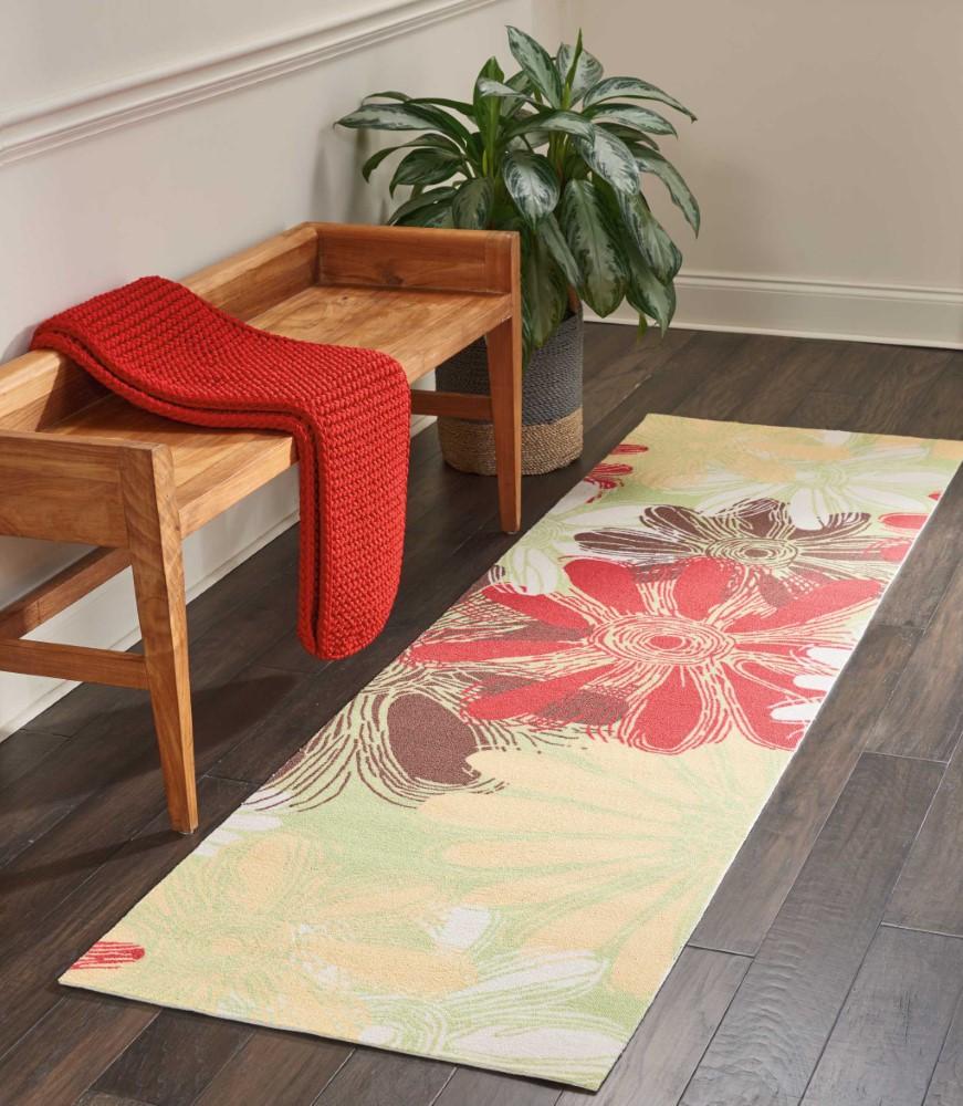 Nourison - Home & Garden RS022 Green 23in x 8 Hallway Rug - RS022-99446256935_CLOSEOUT veiw 2