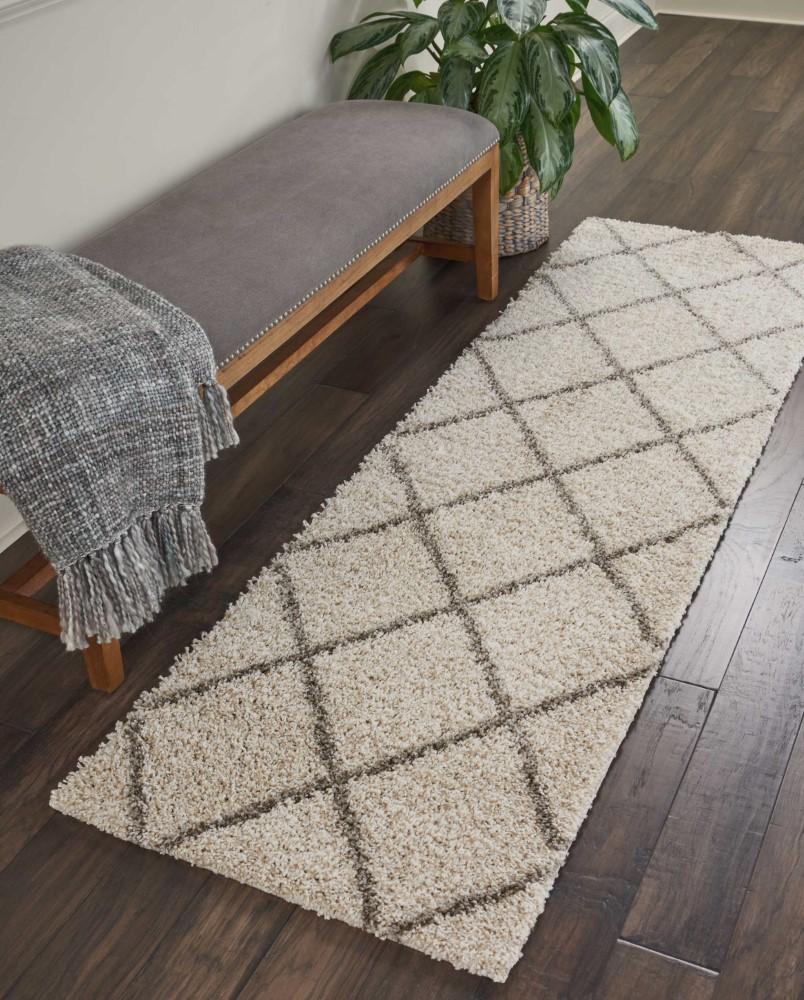 Nourison - Brisbane BRI03 Beige 22in x 76in Hallway Rug - BRI03-99446002938_CLOSEOUT veiw 2