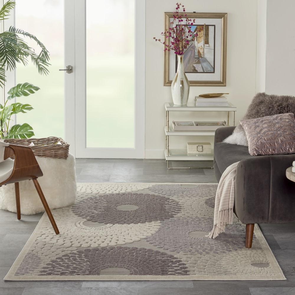 Nourison - Graphic Illusions GIL04 Bone 53in x 75in Area Rug - GIL04-99446118059 - CLOSEOUT veiw 2