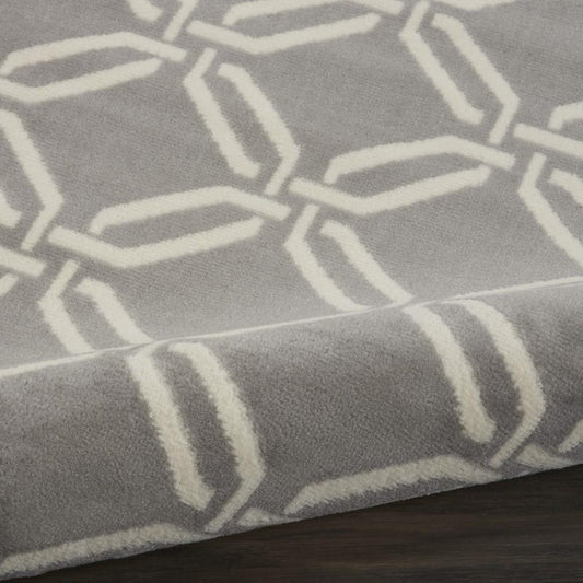 Nourison - Jubilant JUB17 Bone 23in x 73in Low-pile Hallway Rug - JUB17-99446479396 veiw 2