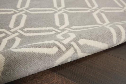 Nourison - Jubilant JUB17 Bone 6x9 Mid-century Area Rug - JUB17-99446479433 veiw 2