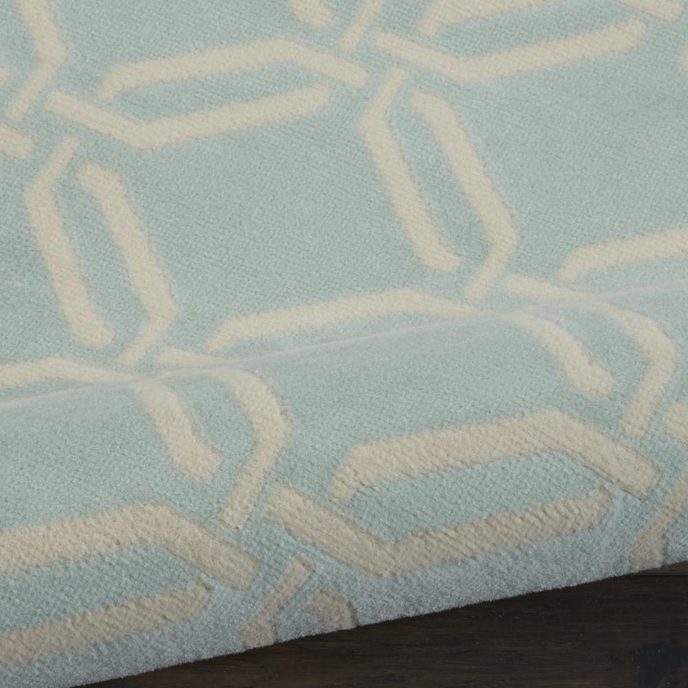 Nourison - Jubilant JUB17 Aqua 710in x 910in Large Low-pile Rug - JUB17-99446479532 veiw 2