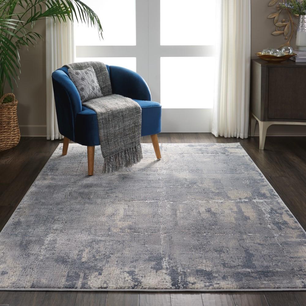 Nourison - Rustic Textures RUS06 Bone and Beige 53in x 73in Rustic Area Rug - RUS06-99446462305 veiw 3